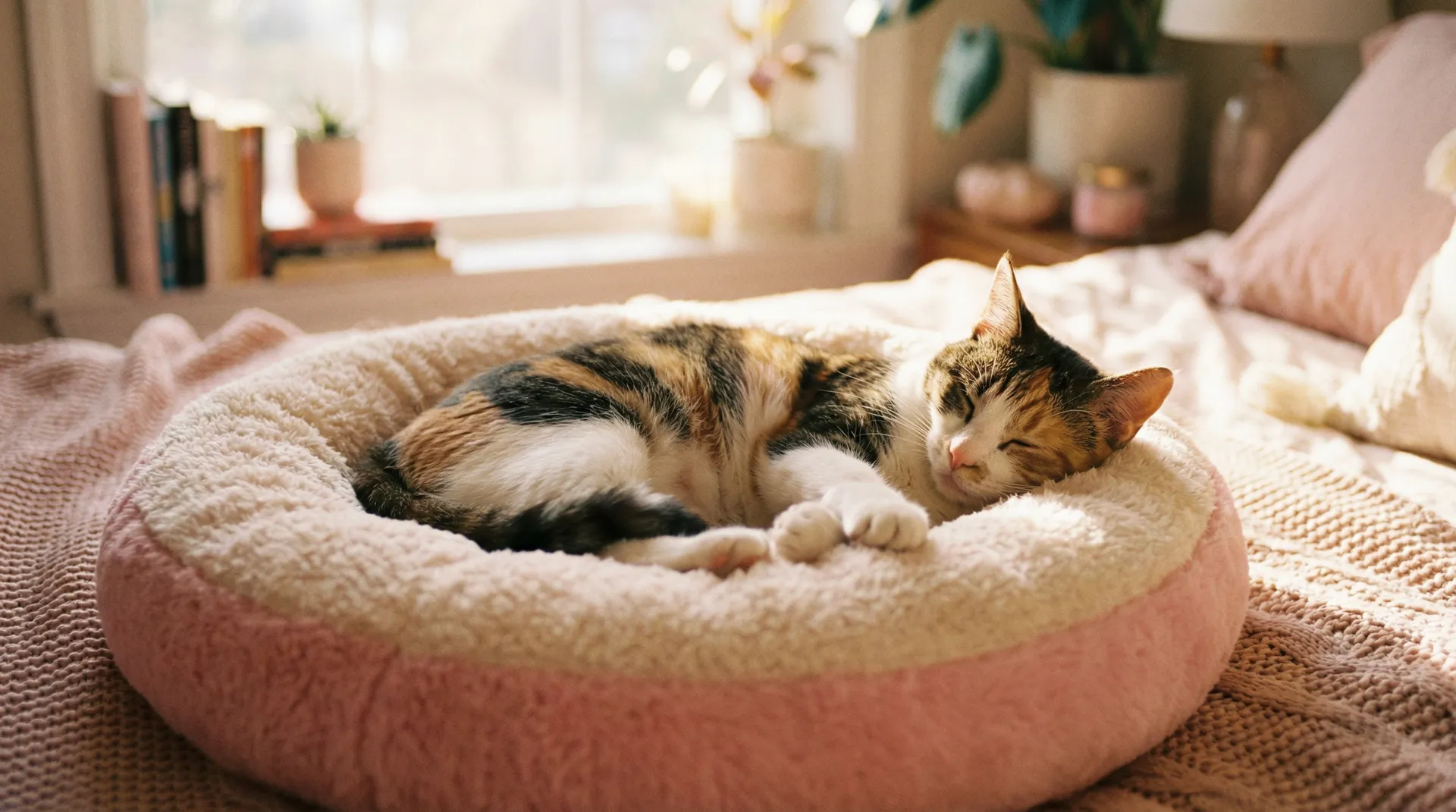 三花猫安静入睡 - 撕掉美女衣服